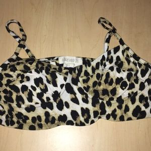 Cheetah print bralette